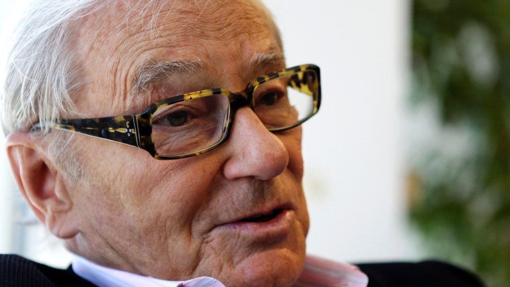 Venture capitalist Tom Perkins in his office in San Francisco, Calif.