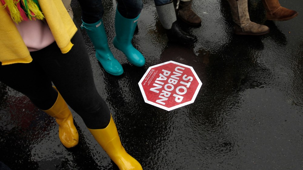 Anti-abortion demonstrators take part in the "March for Life" in Washington