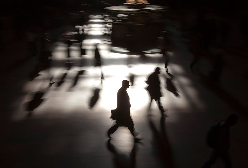 A commuter walks through the main concourse of Grand Central Terminal, also known as Grand Central Station, in New York March 5, 2012.  (Photo by Adrees Latif/Reuters)