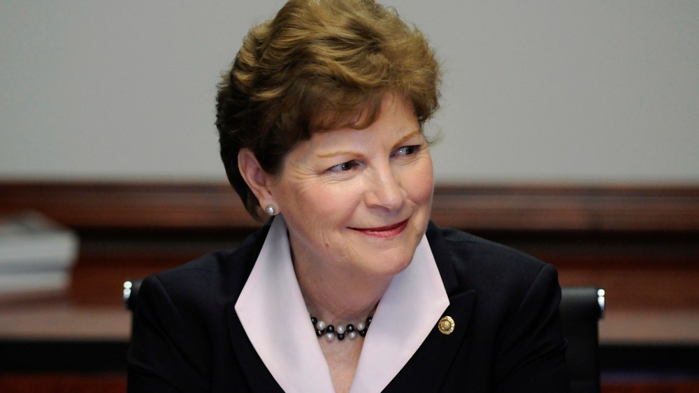 U.S. Senator Jeanne Shaheen (D-NH) takes her seat for the Reuters Washington Summit in Washington, D.C., June 26, 2012.