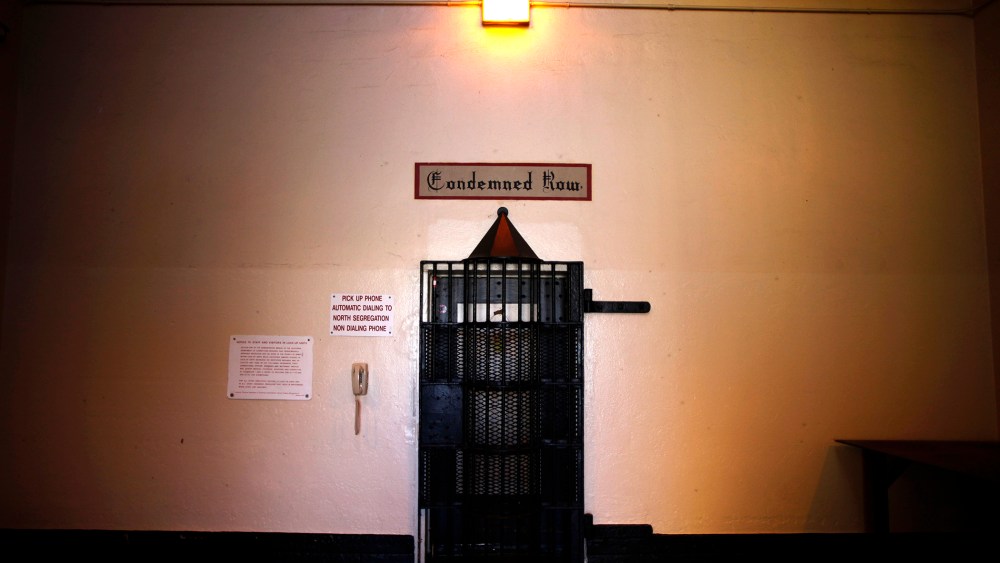 The entrance to death row is seen at San Quentin state prison in San Quentin, Calif., June 8, 2012.