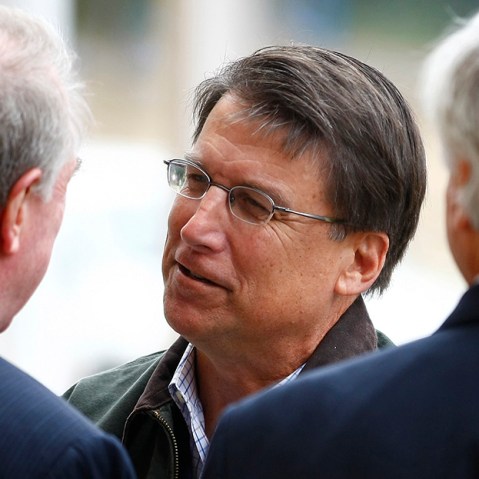 North Carolina Republican gubernatorial candidate, former Charlotte Mayor McCrory meets supporters during U.S. presidential election in Charlotte