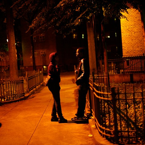 People are seen at a housing project in Brownsville, New York June 5, 2012. (Photo by Eric Thayer/Reuters)