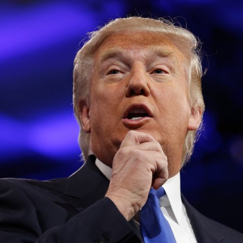 Donald Trump speaks at the Conservative Political Action Conference (CPAC) at National Harbor, Maryland on March 15, 2013.