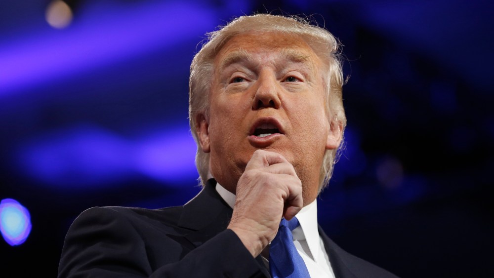 Donald Trump speaks at the Conservative Political Action Conference (CPAC) at National Harbor, Maryland on March 15, 2013.