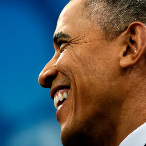 U.S. President Barack Obama at the Newseum in Washington on March 6, 2014.