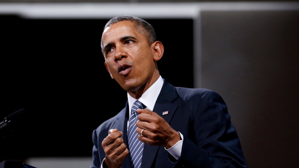 U.S. President Barack Obama delivers a speech Palais des Beaux-Arts in Brussels, Belgium on March 26, 2014.