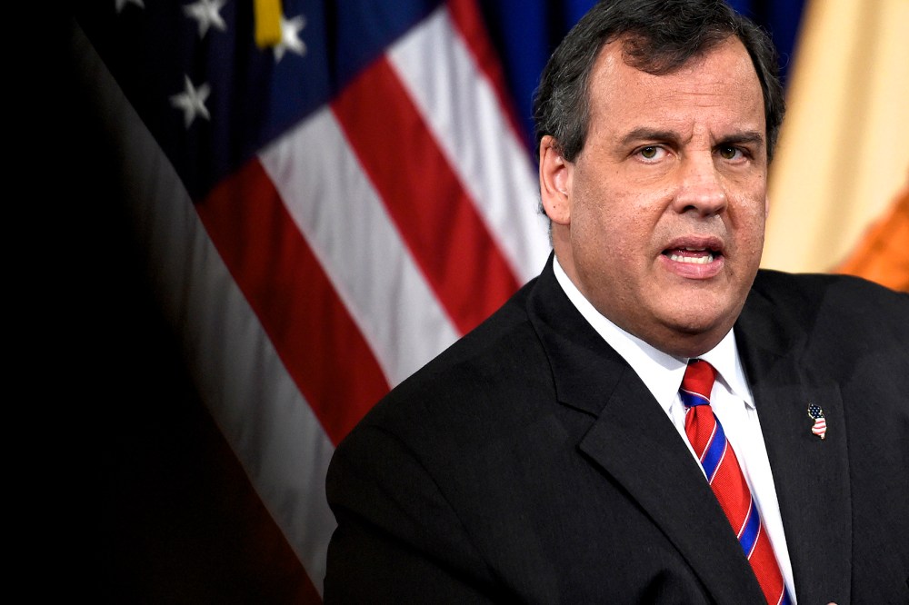 New Jersey Governor Chris Christie speaks during a news conference, March 28, 2014 in Trenton, N.J.