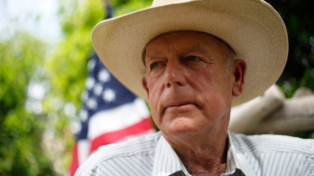 Rancher Cliven Bundy poses at his home in Bunkerville, Nevada, April 11, 2014.