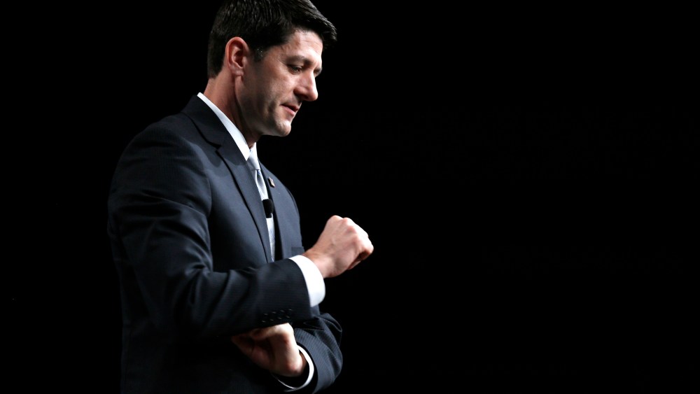 Paul Ryan, U.S. congressman (R-WI), speaks at a conference in Las Vegas, Nev., on May 16, 2014. (Photo by Rick Wilking/Reuters)