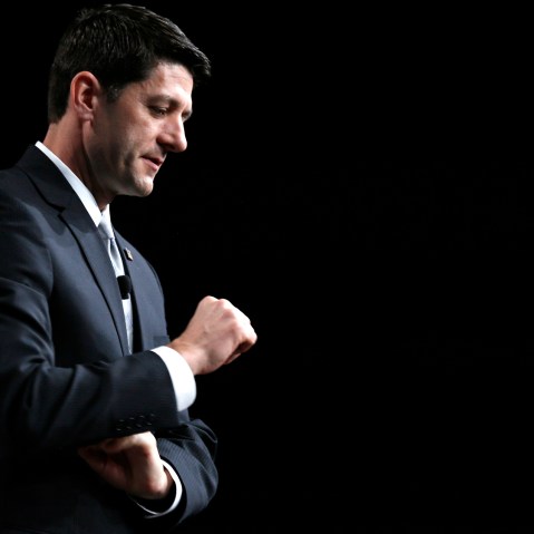 Paul Ryan, U.S. congressman (R-WI), speaks at the SALT conference in Las Vegas, Nev., May 16, 2014. (Photo by Rick Wilking/Reuters)