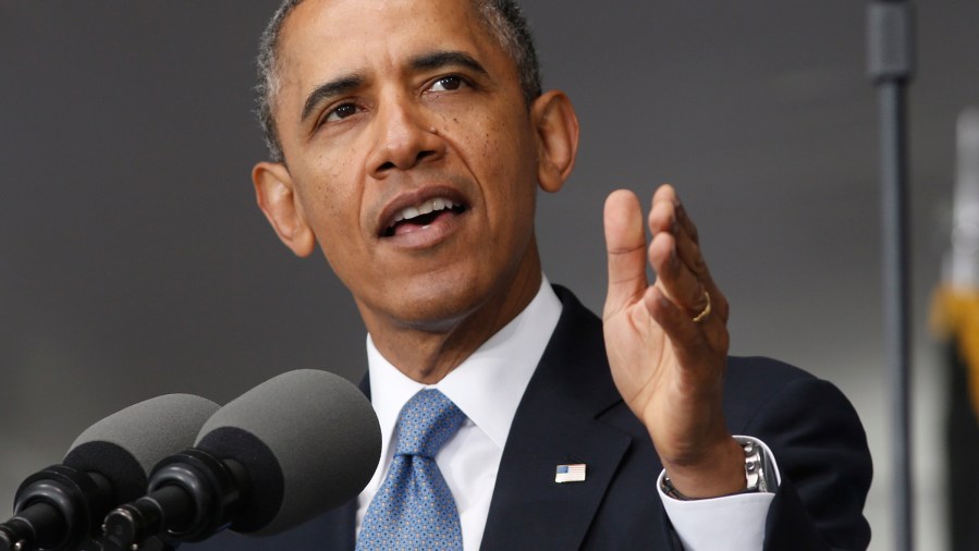 U.S. President Obama speaks at the commencement ceremony at the United States Military Academy at West Point