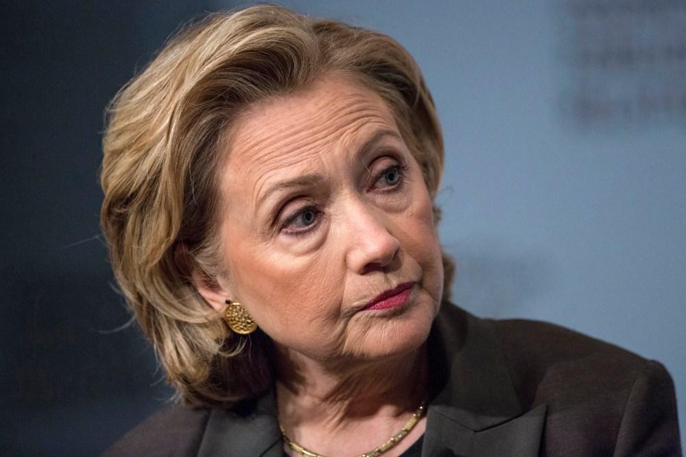 Former U.S. Secretary of State Hillary Clinton participates in "A Conversation with Hillary Rodham Clinton" at the Council on Foreign Relations (CFR) in Manhattan, June 12, 2014.
