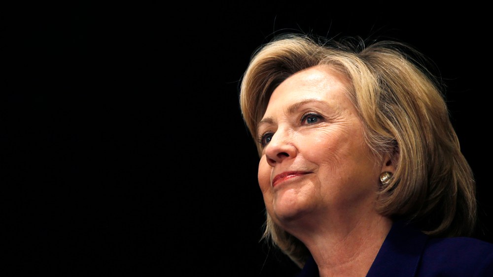 Former U.S. Secretary of State Hillary Rodham Clinton appears at an event on Oct. 23, 2014 in New York, N.Y. (Photo by Mike Segar/Reuters)