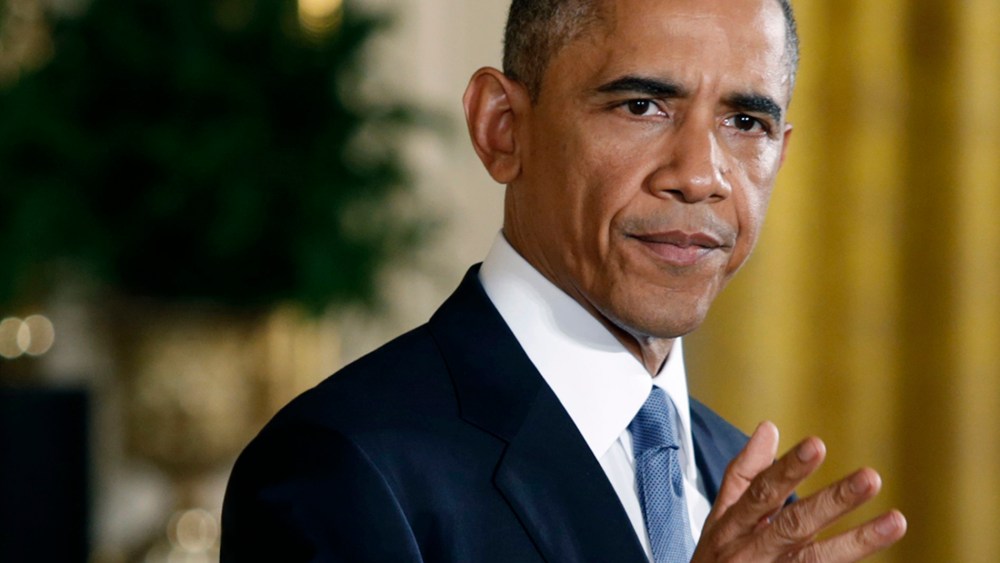 US President Obama holds press conference at White House after mid term elections