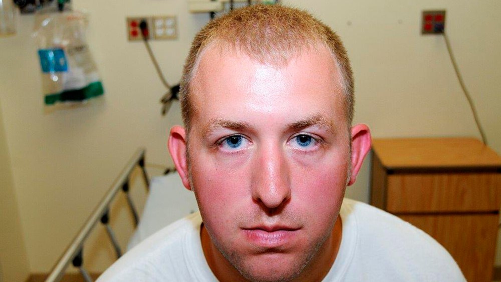 St. Louis County Prosecutor's Office photo shows Ferguson, Mo. police officer Darren Wilson photo taken shortly after Aug. 9, 2014 shooting of Michael Brown, presented to the grand jury and made available on Nov. 24, 2014.