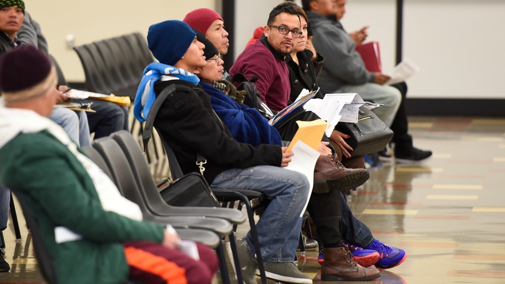Applicants wait at the California Department of Motor Vehicles in Los Angeles, Calif. on Jan. 2, 2015. (Gus Ruelas/Reuters)