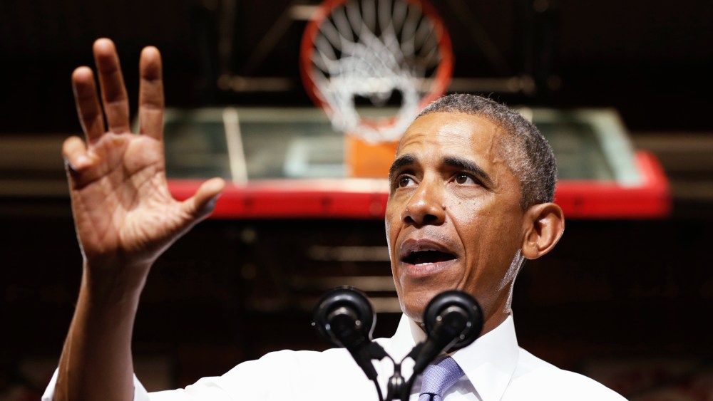 President Barack Obama speaks at an event on Jan. 8, 2015, in Phoenix, Ariz. (Photo by Kevin Lamarque/Reuters)