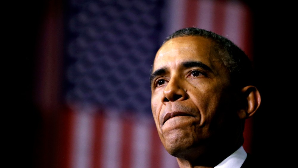 U.S. President Barack Obama pauses while speaking about college cost initiatives during a visit to Pellissippi State College in Knoxville, Tennessee, Jan. 9, 2015. (Photo by Kevin Lamarque/Reuters)