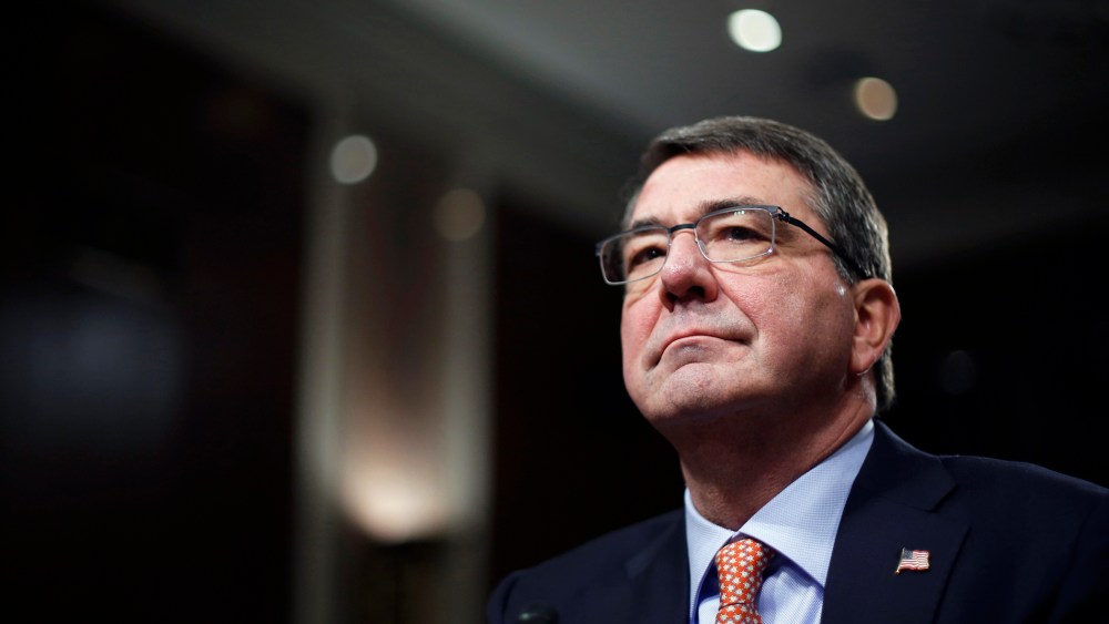Ashton Carter, U.S. President Barack Obama's nominee to be secretary of defense, testifies before a Senate Armed Services Committee confirmation hearing on Capitol Hill in Washington, on Feb. 4, 2015. (Photo by Jonathan Ernst/Reuters)