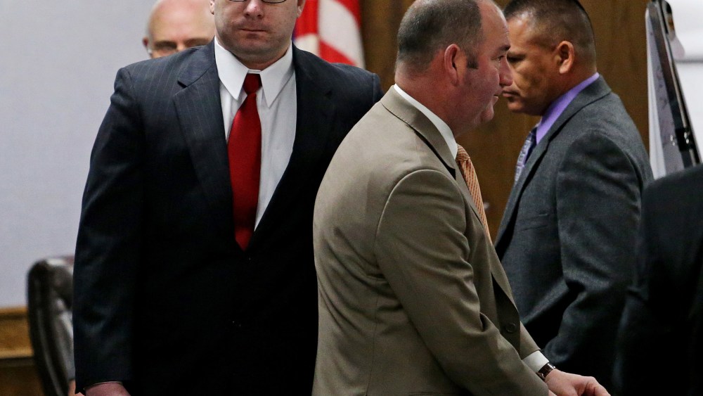 Former Marine Cpl. Eddie Ray Routh enters the courtroom at the Erath County, Donald R. Jones Justice Center in Stephenville, Texas, Feb. 13, 2015. (Photo by Paul Moseley/Reuters)
