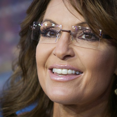 Politician Sarah Palin arrives for the 40th Anniversary Saturday Night Live (SNL) broadcast in the Manhattan Borough of New York, Feb. 15, 2015. (Photo by Carlo Allegri/Reuters)