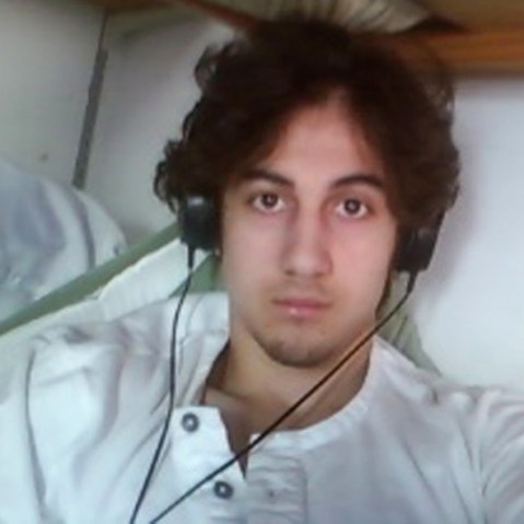 Dzhokhar Tsarnaev is pictured in this handout photo presented as evidence by the U.S. Attorney's Office in Boston, Mass., on March 23, 2015. (Photo by U.S. Attorney's Office in Boston/Handout/Reuters)