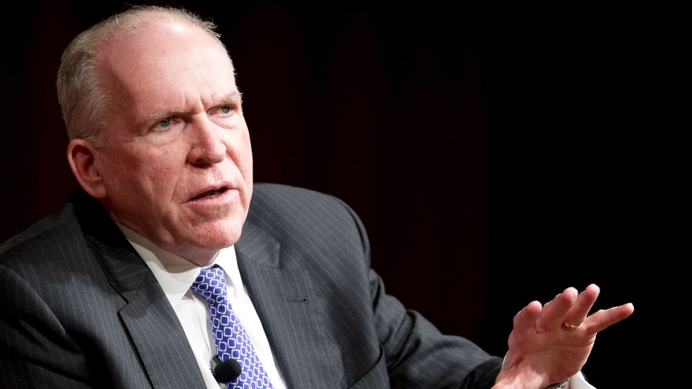 CIA Director John Brennan speaks at the John F. Kennedy School of Government at Harvard University in Cambridge, Mass., April 7, 2015. (Photo by Gretchen Ertl/Reuters)