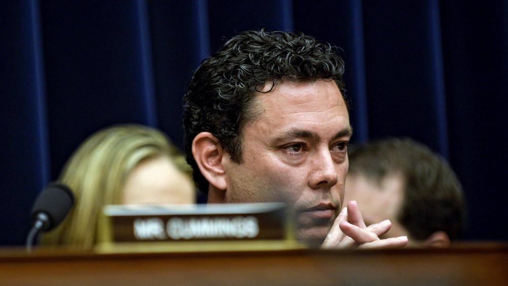Jason Chaffetz (R-UT), chairman of the House Committee on Oversight and Government Reform listens to responses of his question during a hearing on Capitol Hill, Washington, April 14, 2015. (Photo by James Lawler Duggan/Reuters)