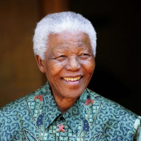 Former South African President Nelson Mandela smiles in Johannesburg, South Africa on Sept. 22, 2005.