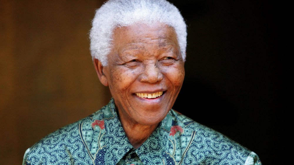 Former South African President Nelson Mandela smiles in Johannesburg, South Africa on Sept. 22, 2005.