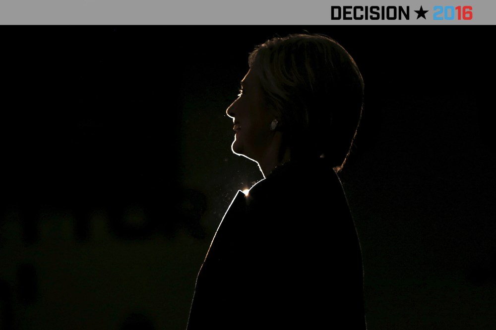 Clinton rallies with supporters at Lake Taylor Senior High School in Norfolk