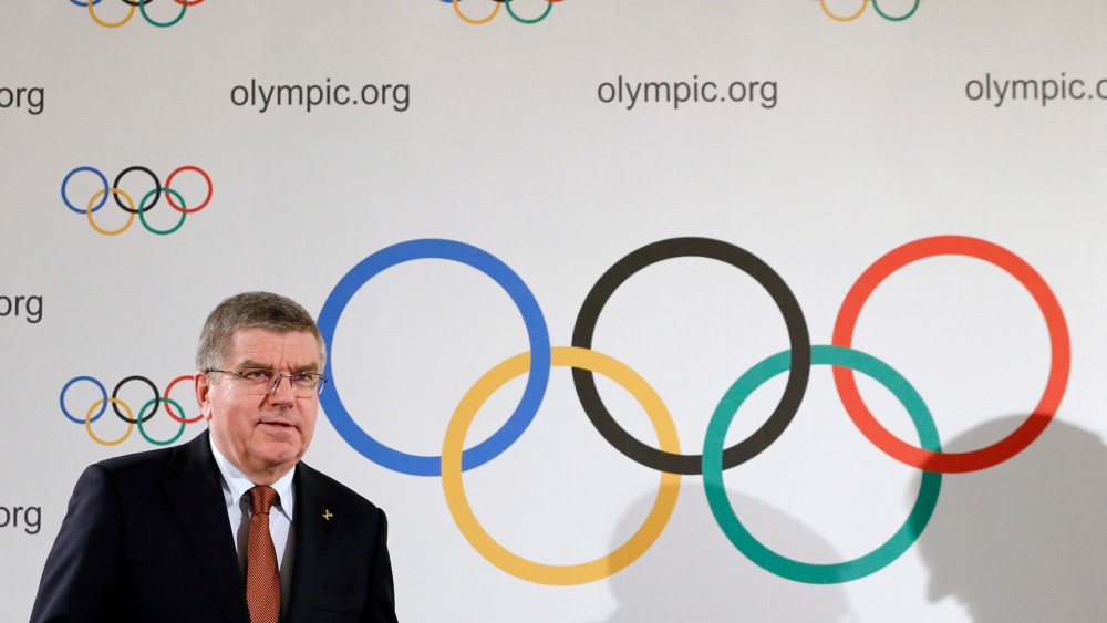 International Olympic Committee (IOC) President Thomas Bach arrives for a news conference in Lausanne, Switzerland, March 2, 2016. (Photo by Denis Balibouse/Reuters)