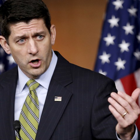 U.S. Speaker of the House Paul Ryan (R-WI) holds a news conference on Capitol Hill in Washington, March 17, 2016. (Photo by Gary Cameron/Reuters)