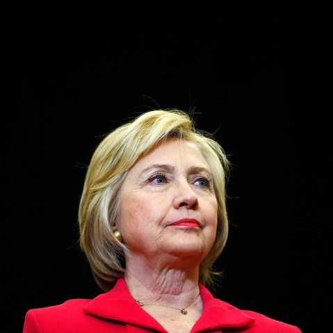 Democratic presidential candidate Hillary Clinton speaks at Transylvania University in Lexington, Ky., on May 16, 2016. (Photo by Aaron Bernstein/Reuters)