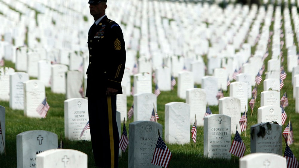 A member of the honor guard