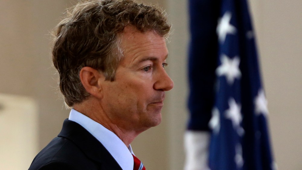 U.S. Senator Rand Paul (R-KY) attends the Faith & Freedom Coalition Road to Majority Conference Kickoff Luncheon in Washington on June 13, 2013.
