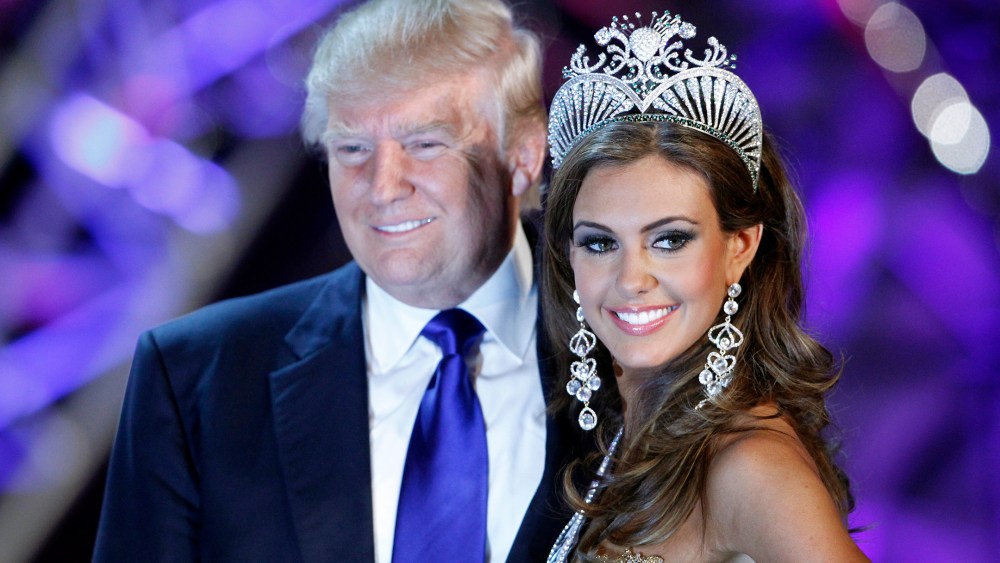 Erin Brady poses with Donald Trump, then-co-owner of the Miss Universe Organization, at a news conference after being crowned Miss USA 2013 at the Planet Hollywood Resort and Casino in Las Vegas, Nev., June 16, 2013. (Photo by Steve Marcus/Reuters)