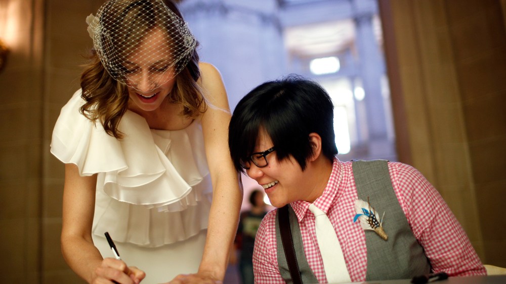 Same-sex couple marries at City Hall in San Francisco