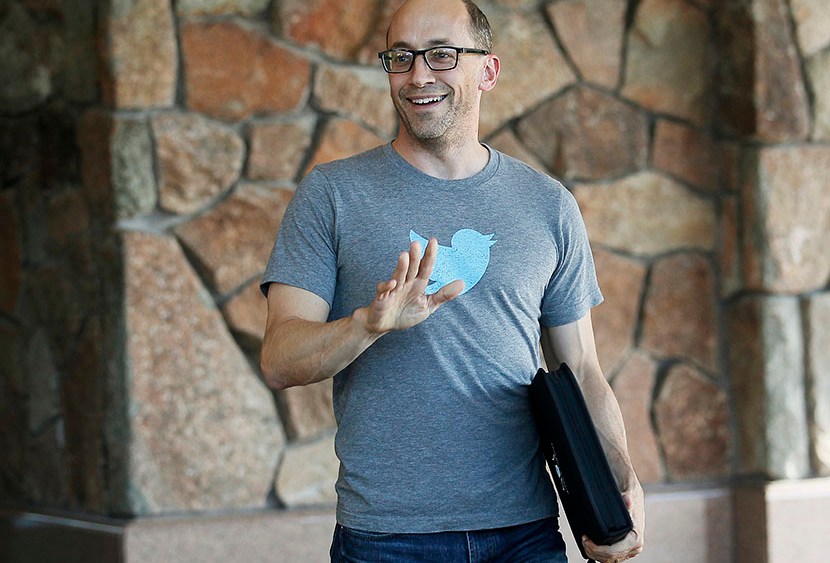 Dick Costolo, CEO of Twitter, sports the company's logo on his T-shirt as he arrives at the annual Allen and Co. conference in Sun Valley, Idaho July 9, 2013. (Photo by Rick Wilking/Reuters)