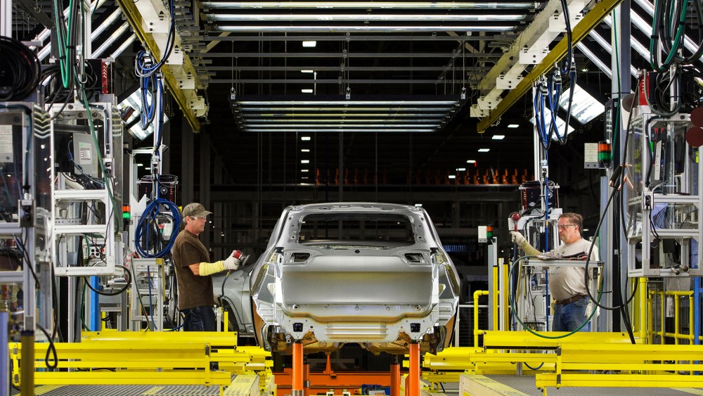 The Chrysler Toledo Assembly Complex which will be used to produce the Jeep Cherokee in Toledo, Ohio July 18, 2013.
