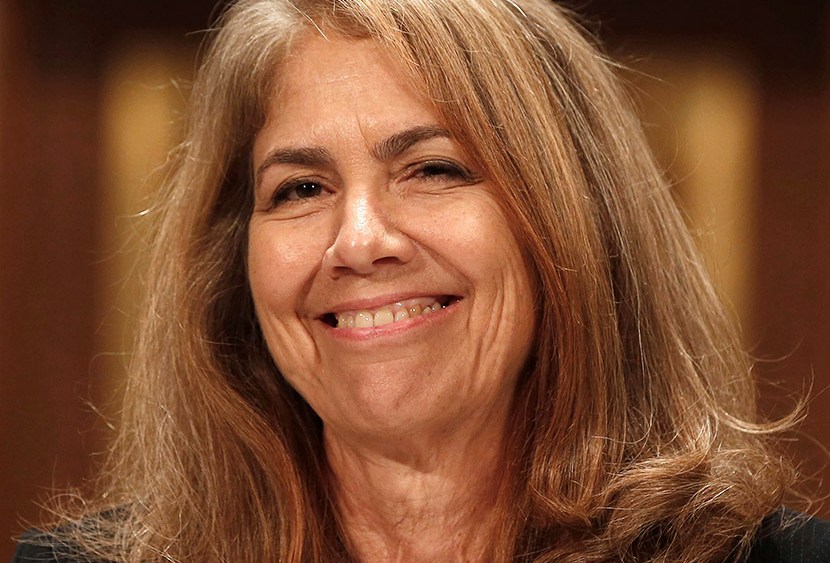 Nancy Jean Schiffer smiles at a confirmation hearing for her posting on the National Labor Relations Board while before the Senate Health, Education, Labor and Pension Committee on Capitol Hill in Washington, July 23, 2013.      (Photo by Larry Downing...
