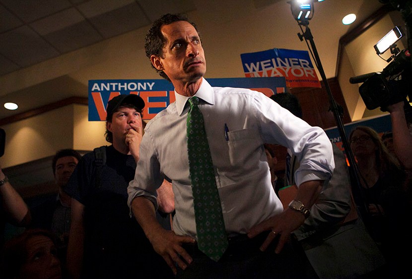 New York mayoral candidate Anthony Weiner attends a campaign event in the Rockaways section in the Queens borough of New York July 31, 2013. (Photo by Eric Thayer/Reuters)