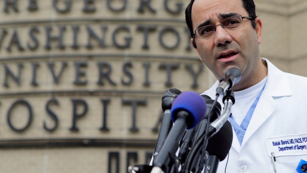 Babak Sarani, head of trauma surgery at George Washington University Hospital - Suzy Khimm - 09/17/2013
