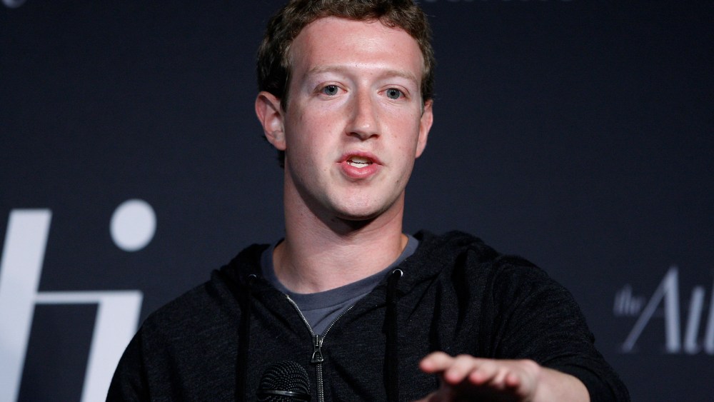 Facebook CEO Mark Zuckerberg delivers remarks in an onstage interview for the Atlantic Magazine in Washington, Sept. 18, 2013.