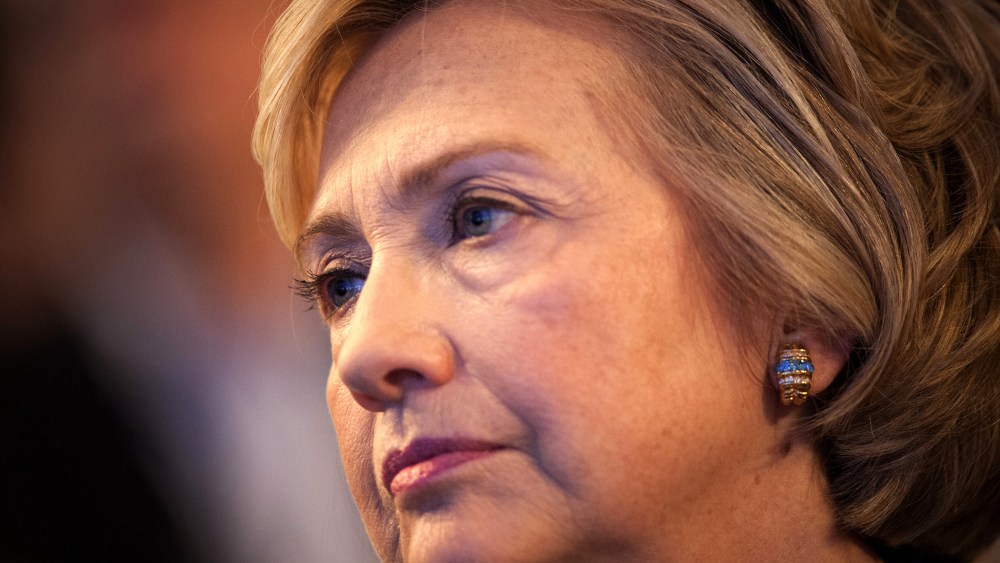 Hillary Clinton watches during the Clinton Global Initiative 2013 (CGI), Sept. 24, 2013, in New York, N.Y.