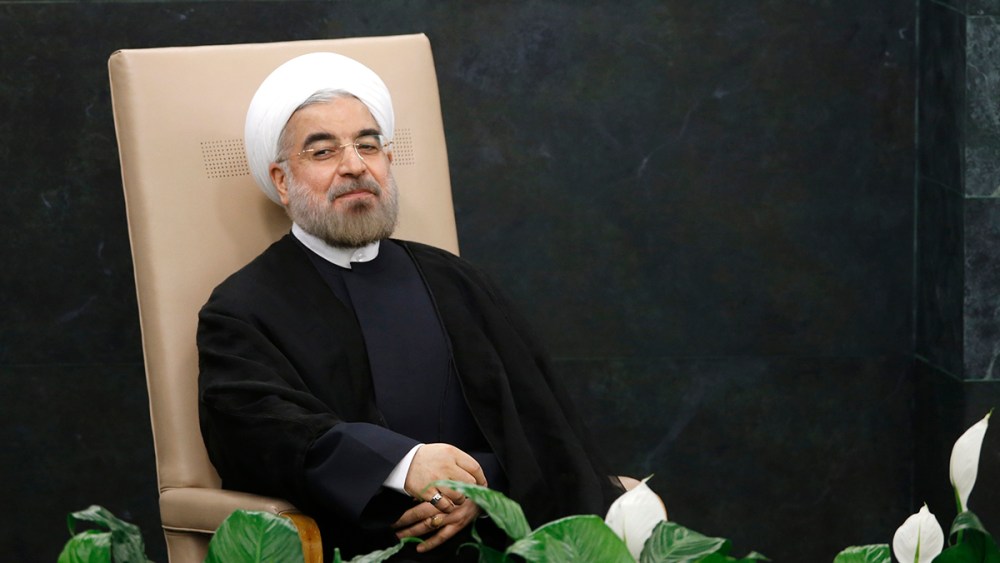 Iran's President Rouhani waits to address the 68th United Nations General Assembly in New York