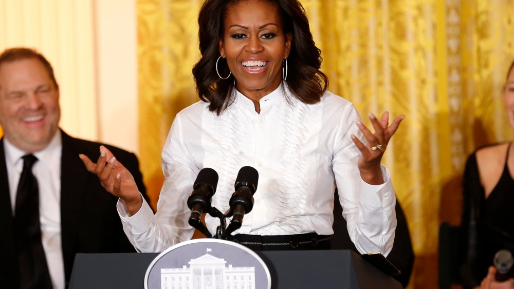 First lady Michelle Obama hosts a workshop, Nov. 8, 2013 in Washington, D.C.