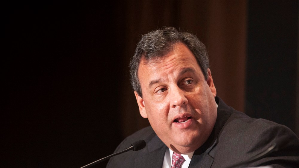 Governor Chris Christie (R-NJ) answers a question about immigration reform during a news briefing at the 2013 Republican Governors Association conference in Scottsdale, Ariz. on Nov. 21, 2013.