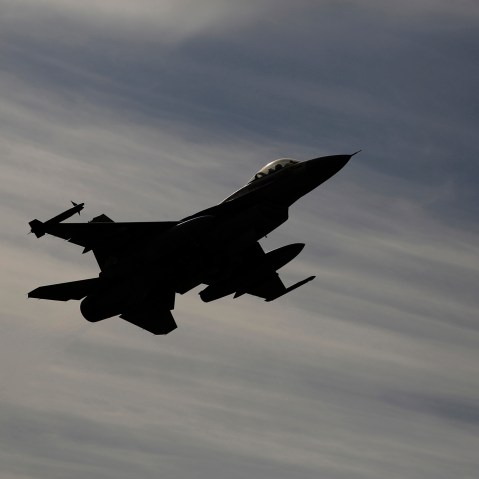 Israeli F-16 fighter jet flies during a drill in Israel. (Photo by Amir Cohen/Reuters)